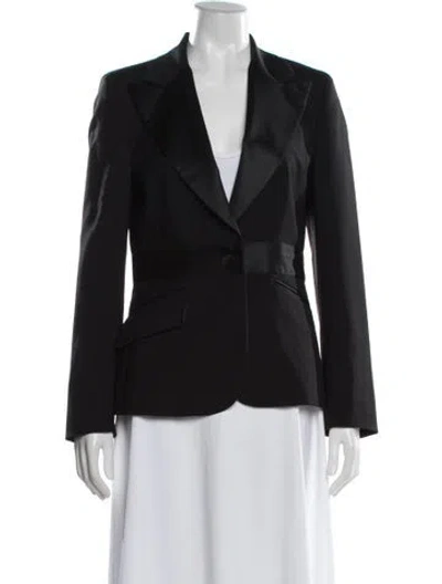 Pre-owned D&g Late 1990's - Early 2000's Virgin Wool Blazer In Black