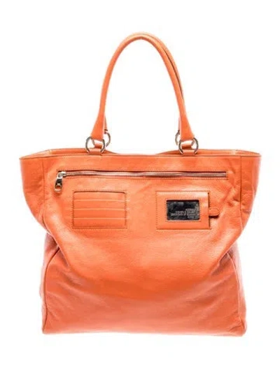 Pre-owned D&g Leather Bag Ania Large In Orange
