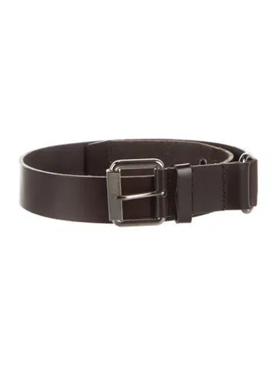 Pre-owned D&g Leather Belt In Brown