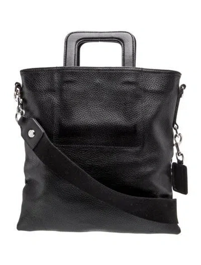 Pre-owned D&g Leather Messenger Bag In Black