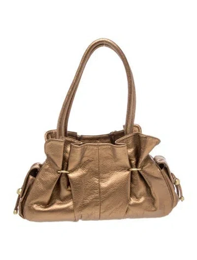 Pre-owned D&g Leather Shoulder Bag In Neutral