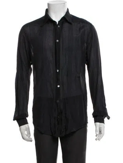 Pre-owned D&g Long Sleeve Dress Shirt In Black