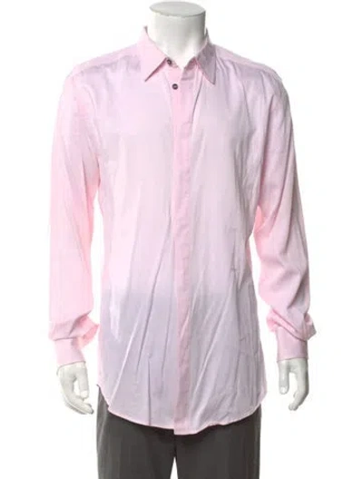 Pre-owned D&g Long Sleeve Dress Shirt In Pink