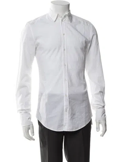Pre-owned D&g Long Sleeve Dress Shirt In White