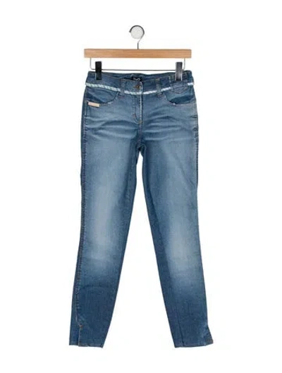 Pre-owned D&g Low-rise Skinny Leg Jeans In Blue