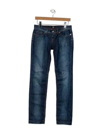 Pre-owned D&g Low-rise Skinny Leg Jeans In Blue