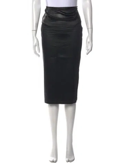 Pre-owned D&g Midi Length Skirt In Black