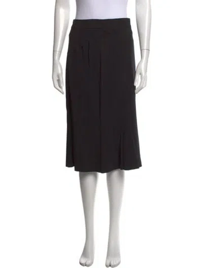 Pre-owned D&g Midi Length Skirt In Black