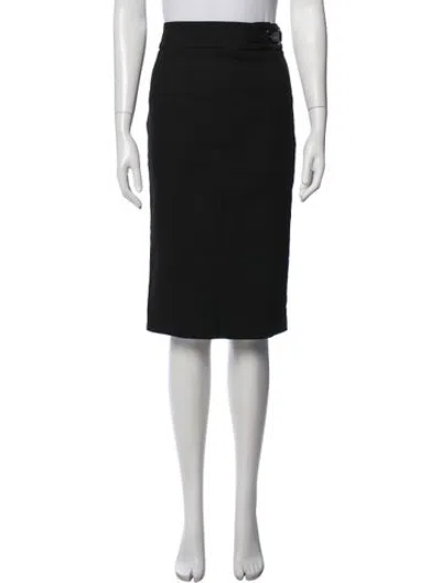 Pre-owned D&g Midi Length Skirt In Black