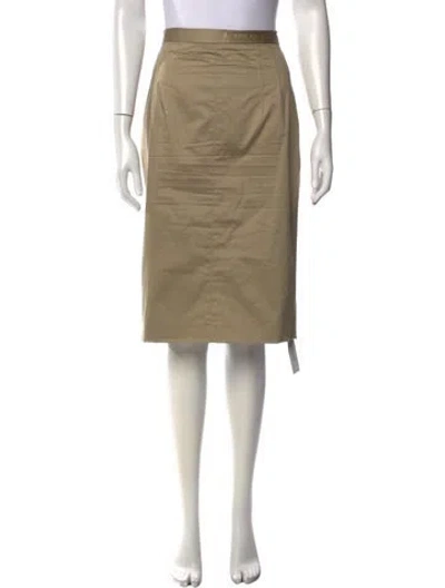 Pre-owned D&g Midi Length Skirt In Neutral