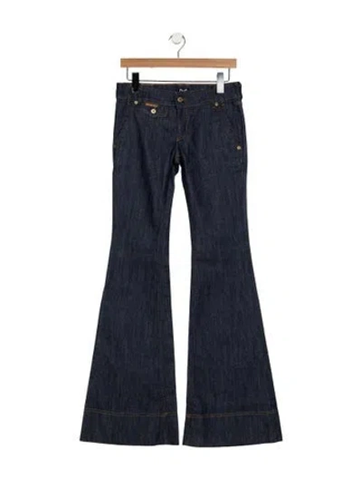 Pre-owned D&g Mid-rise Flared Jeans W/ Tags In Blue
