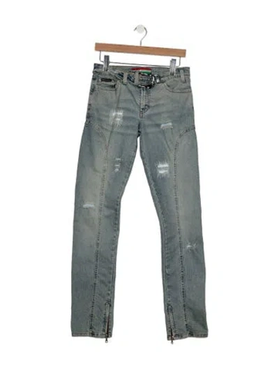 Pre-owned D&g Mid-rise Skinny Leg Jeans In Blue