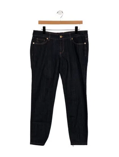 Pre-owned D&g Mid-rise Skinny Leg Jeans In Blue