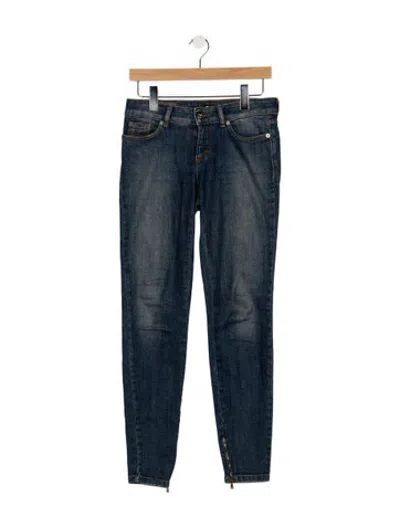 Pre-owned D&g Mid-rise Skinny Leg Jeans In Blue