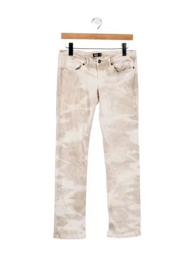 Pre-owned D&g Mid-rise Skinny Leg Jeans In Neutral