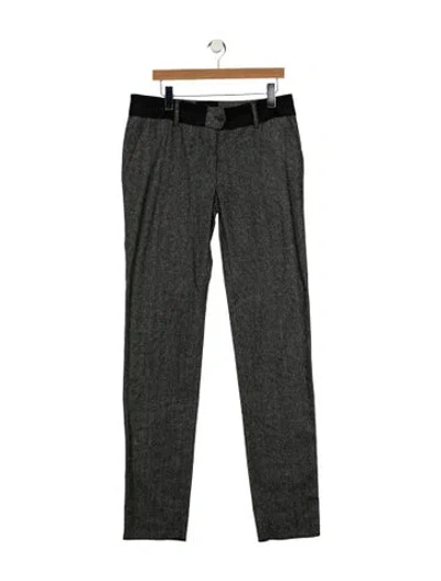 Pre-owned D&g Mid-rise Straight Leg Jeans In Black