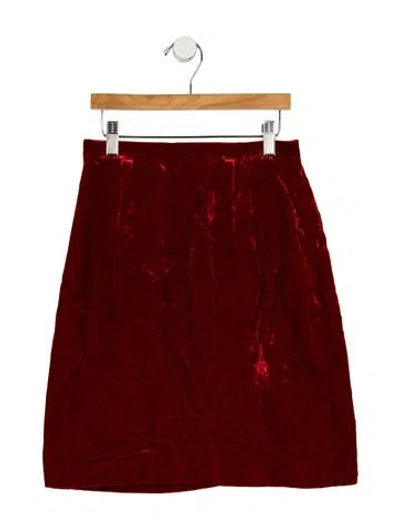 Pre-owned D&g Mini Skirt In Red