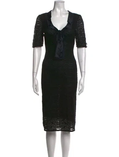 Pre-owned D&g Nylon Knee-length Dress In Black