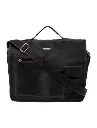 Pre-owned D&g Nylon Messenger Bag In Black