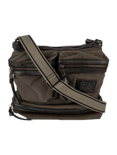 Pre-owned D&g Nylon Messenger Bag In Gray