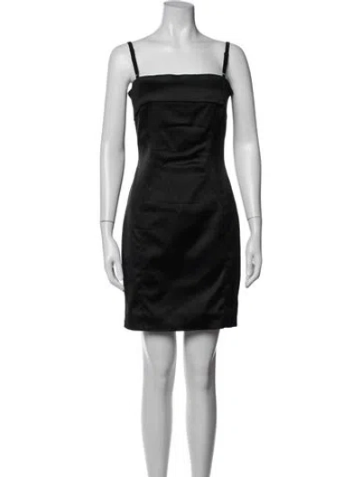Pre-owned D&g Nylon Mini Dress In Black