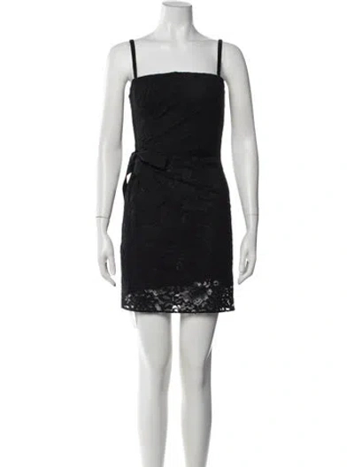 Pre-owned D&g Nylon Mini Dress In Black