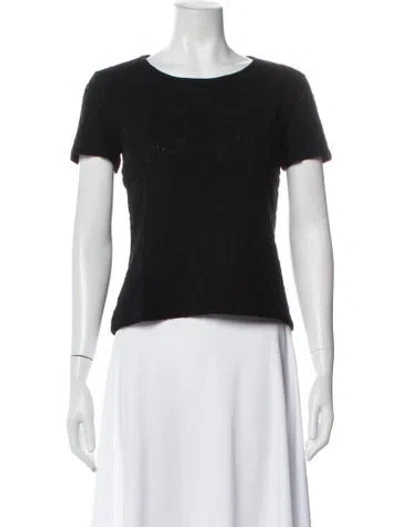 Pre-owned D&g Nylon Patterned T-shirt In Black