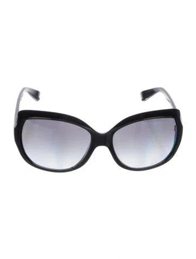 Pre-owned D&g Oversize Gradient Sunglasses In Black