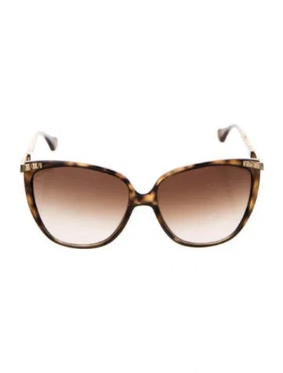 Pre-owned D&g Oversize Gradient Sunglasses W/ Tags In Brown