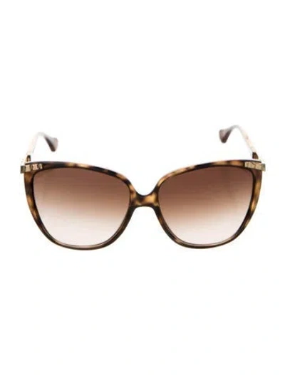 Pre-owned D&g Oversize Gradient Sunglasses W/ Tags In Brown