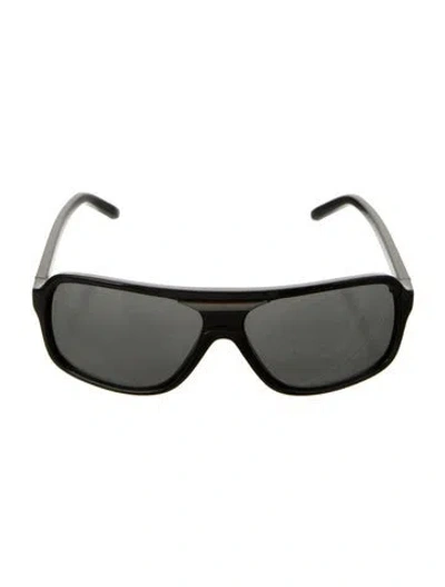 Pre-owned D&g Oversize Tinted Sunglasses In Black