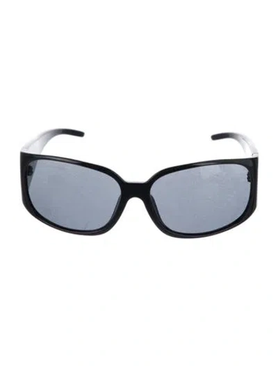 Pre-owned D&g Oversize Tinted Sunglasses In Black
