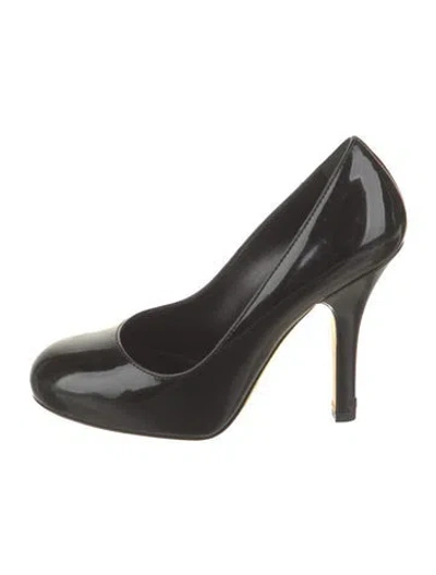 Pre-owned D&g Patent Leather Pumps In Black
