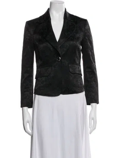 Pre-owned D&g Patterned Blazer In Black