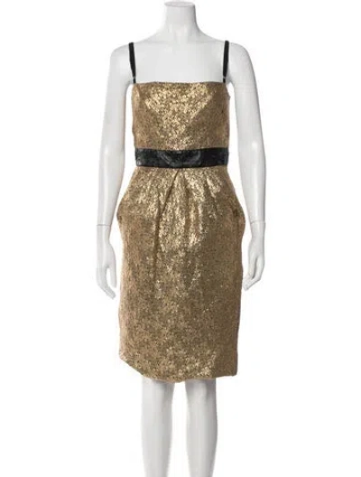 Pre-owned D&g Patterned Knee-length Dress