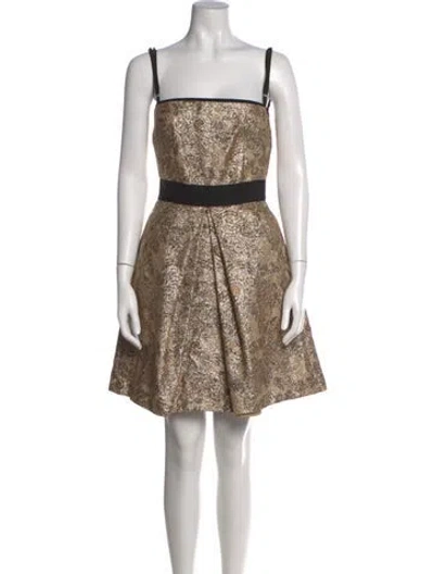 Pre-owned D&g Patterned Mini Dress