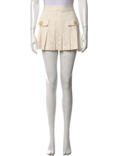 Pre-owned D&g Patterned Mini Skirt In Neutrals