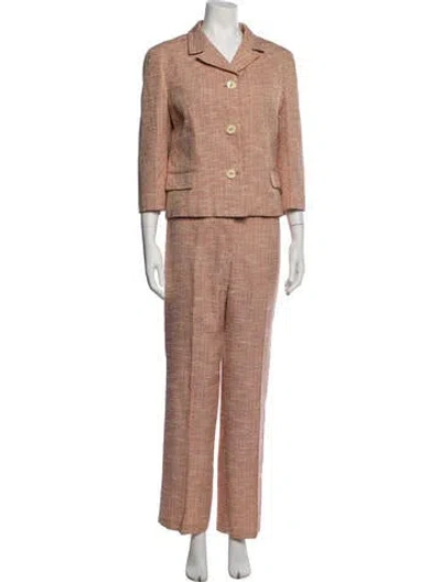 Pre-owned D&g Patterned Pantsuit In Pink