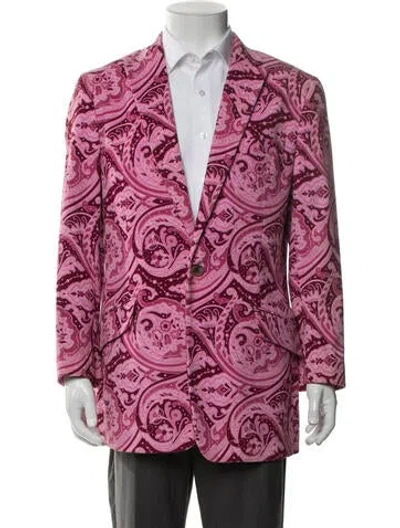 Pre-owned D&g Plaid Print Utility Jacket In Pink