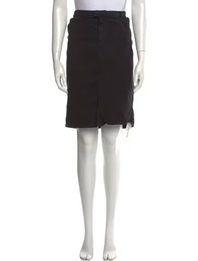 Pre-owned D&g Pleated Accents Knee-length Skirt In Black