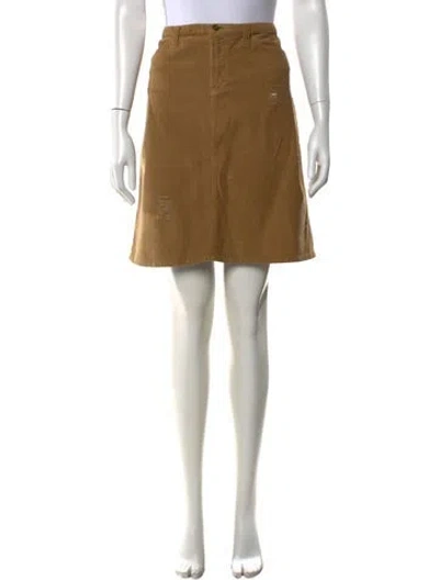 Pre-owned D&g Pleated Accents Mini Skirt In Neutrals