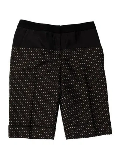 Pre-owned D&g Polka Dot Print Mini Shorts In Black