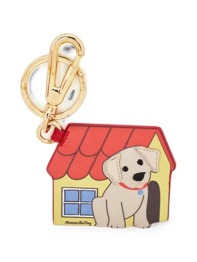 Pre-owned D&g Preowned Mimmo The Dog Motif Keyring In Red