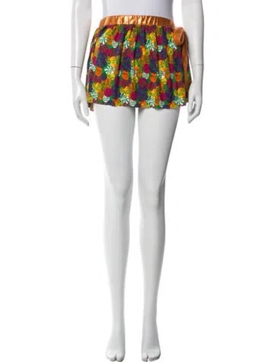 Pre-owned D&g Printed Cover-up In Multi