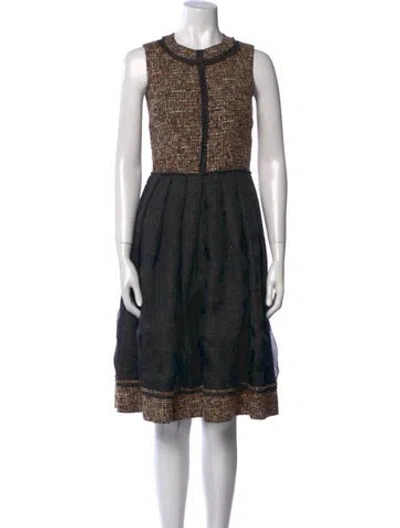 Pre-owned D&g Printed Knee-length Dress