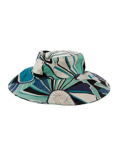 Pre-owned D&g Printed Vintage Hat In Blue