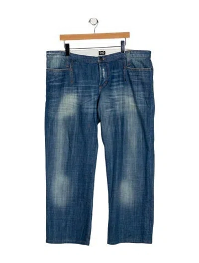 Pre-owned D&g Relaxed Fit Jeans In Blue