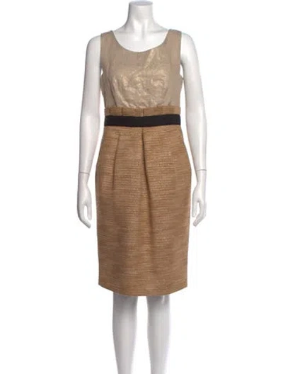 Pre-owned D&g Scoop Neck Knee-length Dress