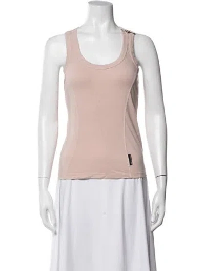 Pre-owned D&g Scoop Neck Sleeveless Top In Neutrals