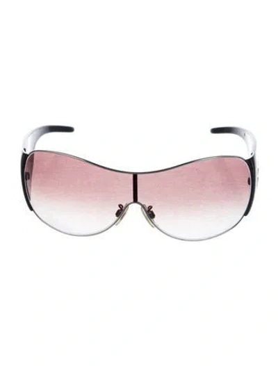 Pre-owned D&g Shield Gradient Sunglasses In Black